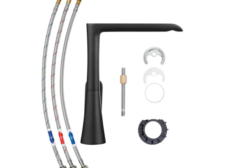 Hot baliv Niederdruck-Küchenarmatur KI-5071 N Schwarz-Chrom