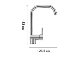 Niederdruck-Küchenarmatur KI-1060 N Chrom Einhebelmischer