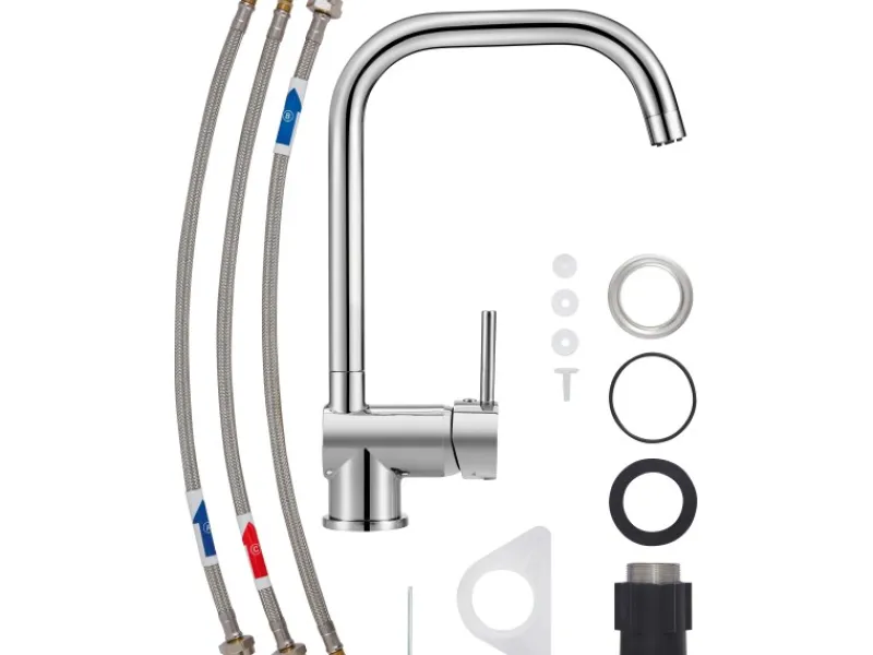 Niederdruck-Küchenarmatur KI-1060 N Chrom Einhebelmischer