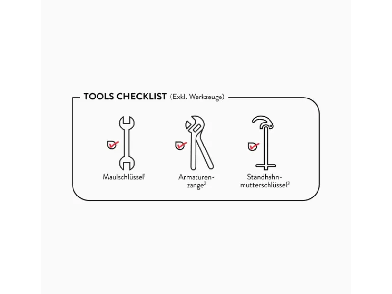 Niederdruck Waschtischarmatur WT-300 N Chrom Einhebelmischer