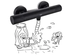 New Thermostat-Duscharmatur DU-2060 Schwarz Einhebelmischer