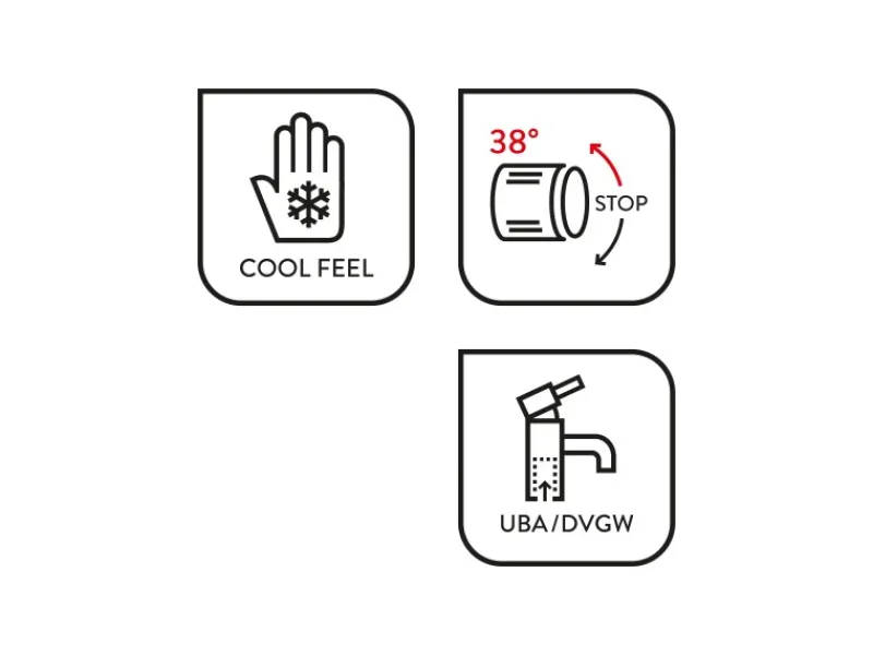 Outlet Thermostat-Wannenarmatur WA-5050 Chrom Einhebelmischer