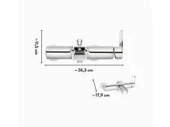 Sale Wannenarmatur WA-2510 Chrom Einhebelmischer