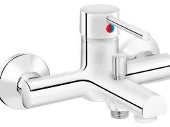 Hot Wannenarmatur WA-5150 Chrom Wandauslaufventil|Einhebelmischer