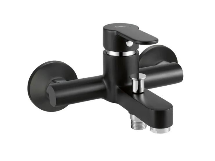 baliv Einhebelmischer<Wannenarmatur WA-5891 -Matt Schwarz