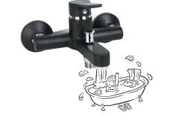 baliv Einhebelmischer<Wannenarmatur WA-5760 Matt Schwarz
