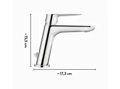 Discount Waschtischarmatur WT-5110 Chrom Einhebelmischer