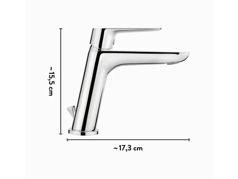 Discount Waschtischarmatur WT-5110 Chrom Einhebelmischer