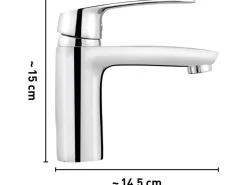 Discount Waschtischarmatur WT-300 Chrom Einhebelmischer