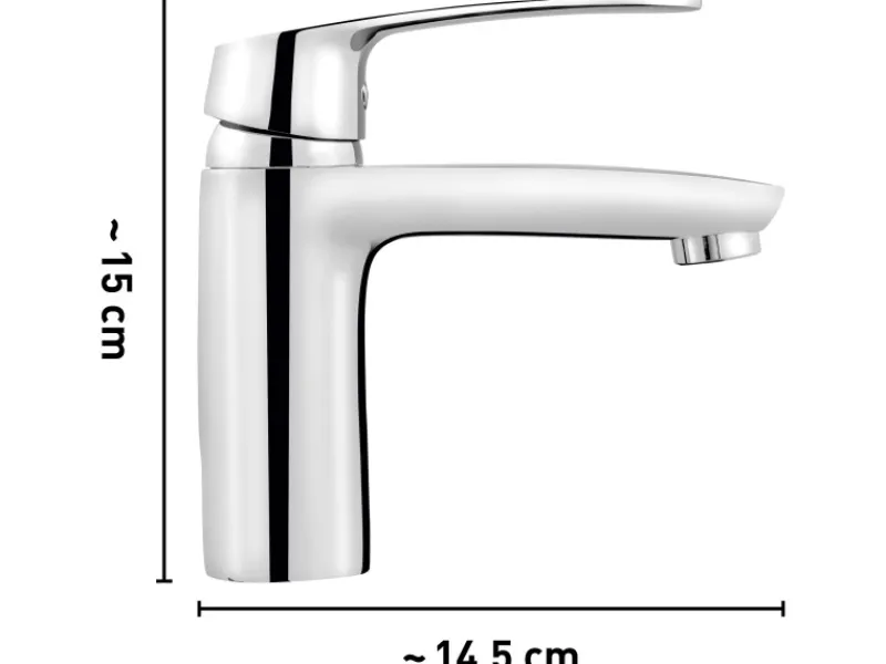 Discount Waschtischarmatur WT-300 Chrom Einhebelmischer