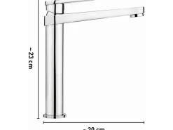 Discount Waschtischarmatur WT-191 Chrom Einhebelmischer