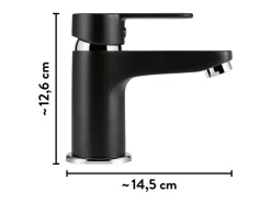baliv Einhebelmischer<Waschtischarmatur WT-5891 Einhebel Schwarz-Matt Black