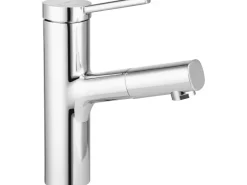 Online baliv Waschtischarmatur WT-680 mit Handbrause Einhebel Verchromt
