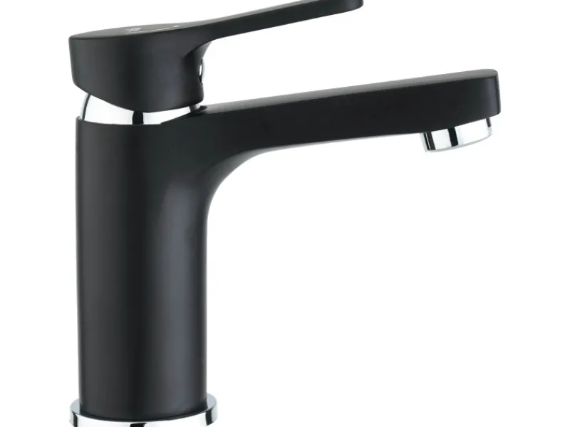Discount Waschtischarmatur WT-5760 Schwarz Matt Einhebelmischer