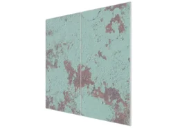 Banjado Kochfelder<Herdabdeckplatte Glas 2 Teilig Je 30x52CM Schneidebrett Herdabdeckung Mit Motiv Blaue Struktur