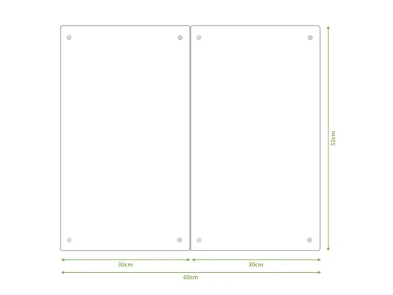 Sale Herdabdeckplatte Glas 2 Teilig Je 30x52CM Schneidebrett Herdabdeckung Mit Motiv Steinwand Antik Herde|Kochfelder