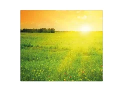 Sale Herdabdeckplatte Glas 1 Teilig 60x52CM Schneidebrett Herdabdeckung Mit Motiv Guten Morgen 2 Herde|Kochfelder
