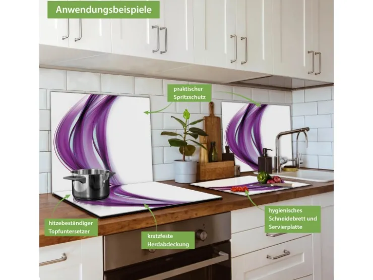 Online Herdabdeckplatte Glas 1 Teilig 60x52CM Schneidebrett Herdabdeckung Mit Motiv Relief Herde|Kochfelder