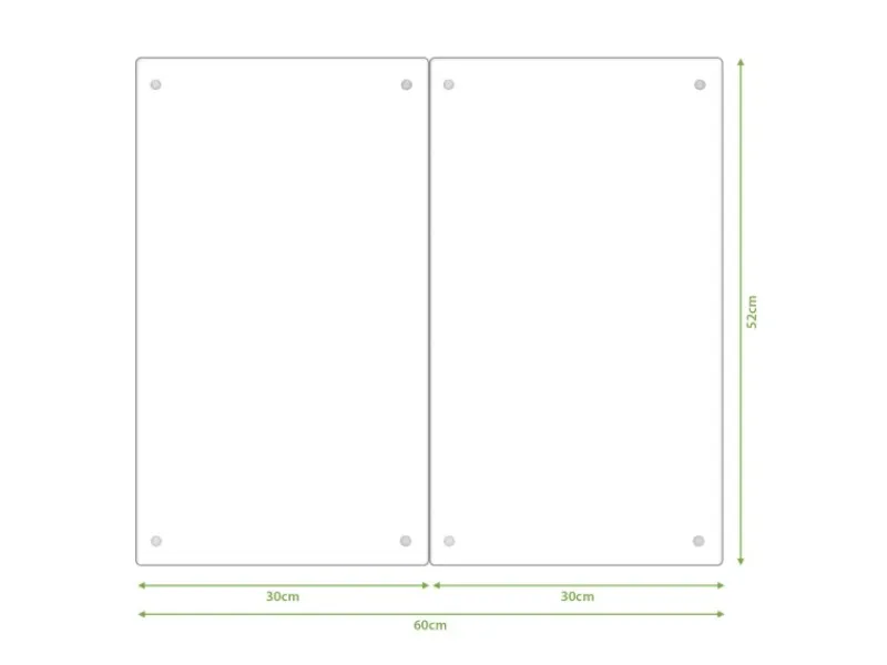 Sale Herdabdeckplatte Glas 2 Teilig Je 30x52CM Schneidebrett Herdabdeckung Mit Motiv Rock On Herde|Kochfelder