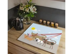 Online Herdabdeckplatte Glas 1 Teilig 60x52CM Schneidebrett Herdabdeckung Mit Motiv Maiskolben Herde|Kochfelder