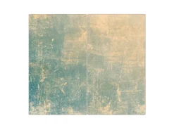 Outlet Herdabdeckplatte Glas 1 Teilig 60x52CM Schneidebrett Herdabdeckung Mit Motiv Holzwirbel Herde|Kochfelder