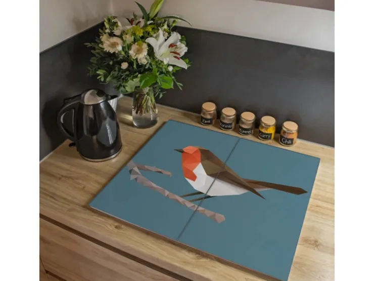 Online Herdabdeckplatte Glas 1 Teilig 60x52CM Schneidebrett Herdabdeckung Mit Motiv Türen Herde|Kochfelder