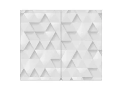 Outlet Banjado Herdabdeckplatte Glas 2 Teilig Je 30x52CM Schneidebrett Herdabdeckung Mit Motiv Olivenbaum