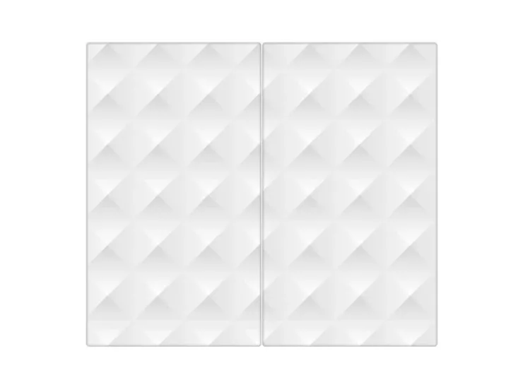 Banjado Herde|Kochfelder<Herdabdeckplatte Glas 2 Teilig Je 30x52CM Schneidebrett Herdabdeckung Mit Motiv In Out