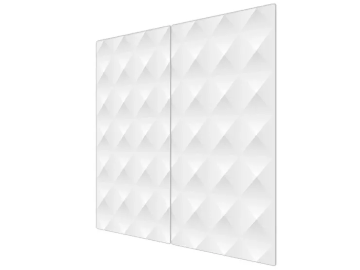 Banjado Herde|Kochfelder<Herdabdeckplatte Glas 2 Teilig Je 30x52CM Schneidebrett Herdabdeckung Mit Motiv In Out