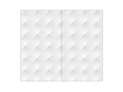 Banjado Herde|Kochfelder<Herdabdeckplatte Glas 2 Teilig Je 30x52CM Schneidebrett Herdabdeckung Mit Motiv In Out