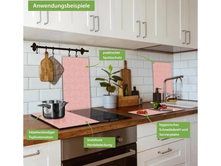 Online Herdabdeckplatte Glas 2 Teilig Je 30x52CM Schneidebrett Herdabdeckung Mit Motiv Bank Am See Herde|Kochfelder