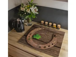 Banjado Herdabdeckungen<Herdabdeckplatte Glas 2 Teilig Je 30x52CM Schneidebrett Herdabdeckung Mit Motiv Doppeltes Glück