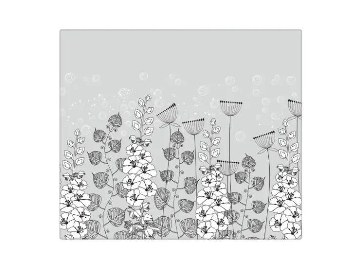 Sale Banjado Herdabdeckplatte Glas 1 Teilig 60x52CM Schneidebrett Herdabdeckung Mit Motiv Universum