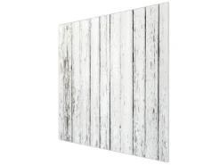 Banjado Herdabdeckungen|Herde<Herdabdeckplatte Glas 1 Teilig 60x52CM Schneidebrett Herdabdeckung Mit Motiv Weißer Bretterzaun