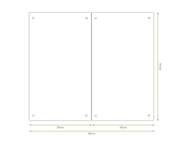 Sale Herdabdeckplatte Glas 2 Teilig Je 30x52CM Schneidebrett Herdabdeckung Mit Motiv Steine & Relax 6 Schneidebretter|Herdabdeckungen