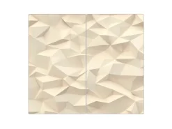 Online Banjado Herdabdeckplatte Glas 2 Teilig Je 30x52CM Schneidebrett Herdabdeckung Mit Motiv Steinwand 2