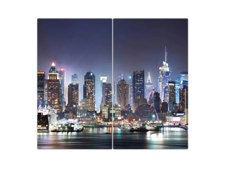 Sale Herdabdeckplatte Glas 2 Teilig Je 30x52CM Schneidebrett Herdabdeckung Mit Motiv Jahresringe Schneidebretter|Herdabdeckungen