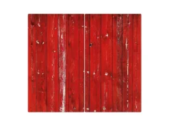 Online Herdabdeckplatte Glas 1 Teilig 60x52CM Schneidebrett Herdabdeckung Mit Motiv Punkte Rot Schneidebretter|Herdabdeckungen