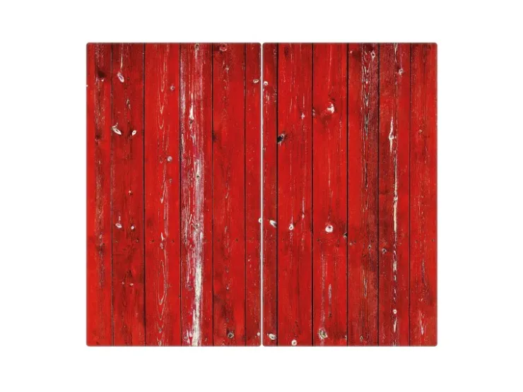 Online Herdabdeckplatte Glas 1 Teilig 60x52CM Schneidebrett Herdabdeckung Mit Motiv Punkte Rot Schneidebretter|Herdabdeckungen