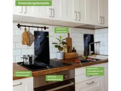 Outlet Herdabdeckplatte Glas 2 Teilig Je 30x52CM Schneidebrett Herdabdeckung Mit Motiv Music Schneidebretter|Herdabdeckungen