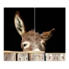 Outlet Banjado Herdabdeckplatte Glas 2 Teilig Je 30x52CM Schneidebrett Herdabdeckung Mit Motiv Fuchs Relax