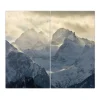 Online Banjado Herdabdeckplatte Glas 1 Teilig 60x52CM Schneidebrett Herdabdeckung Mit Motiv Grünes Muster