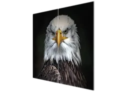 Online Banjado Herdabdeckplatte Glas 2 Teilig Je 30x52CM Schneidebrett Herdabdeckung Mit Motiv Adler