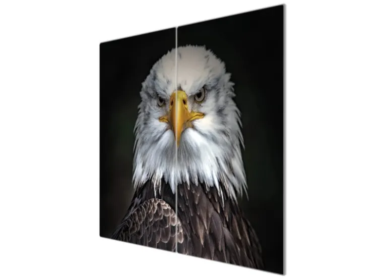 Online Banjado Herdabdeckplatte Glas 2 Teilig Je 30x52CM Schneidebrett Herdabdeckung Mit Motiv Adler