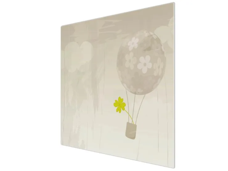 Banjado Schneidebretter|Herdabdeckungen<Herdabdeckplatte Glas 1 Teilig 60x52CM Schneidebrett Herdabdeckung Mit Motiv Flüchtiges Glück