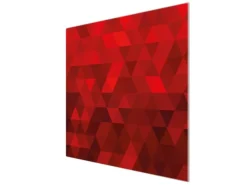 Banjado Schneidebretter|Herde<Herdabdeckplatte Glas 1 Teilig 60x52CM Schneidebrett Herdabdeckung Mit Motiv Dreiecke Rot