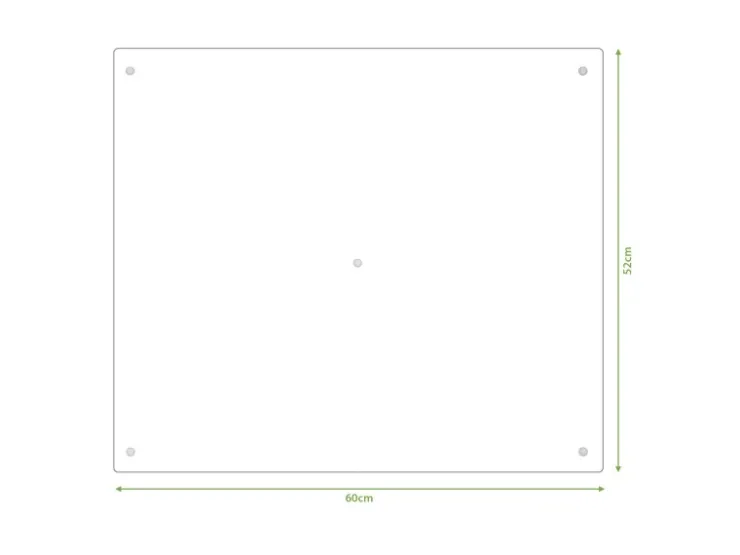 Banjado Herdabdeckplatte Glas 1 Teilig 60x52CM Schneidebrett Herdabdeckung Mit Motiv Adler