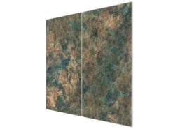 Banjado Schneidebretter|Herdabdeckungen<Herdabdeckplatte Glas 2 Teilig Je 30x52CM Schneidebrett Herdabdeckung Mit Motiv Kupfer Patina