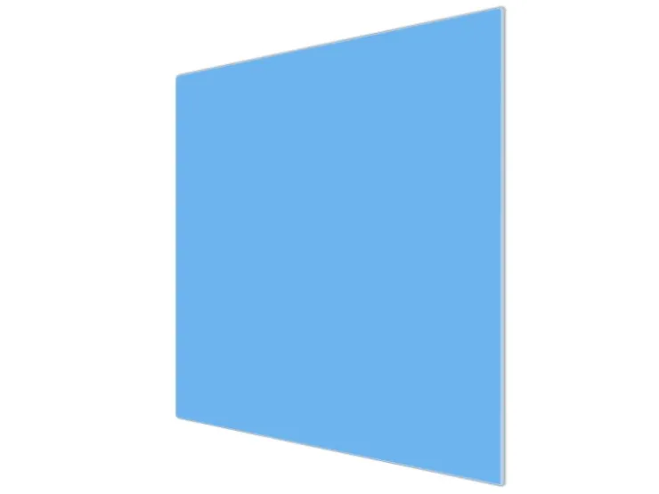 Banjado Schneidebretter|Herdabdeckungen<Herdabdeckplatte Glas 1 Teilig 60x52CM Schneidebrett Herdabdeckung Mit Motiv Pastellblau