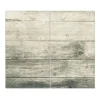 Banjado Schneidebretter|Herdabdeckungen<Herdabdeckplatte Glas 2 Teilig Je 30x52CM Schneidebrett Herdabdeckung Mit Motiv Graue Planken
